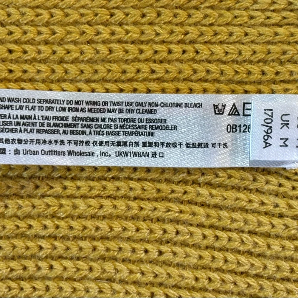 Free People Orchid Convertible Open Back Sweater Tank in Mustard Yellow. Size M - Picture 8 of 10